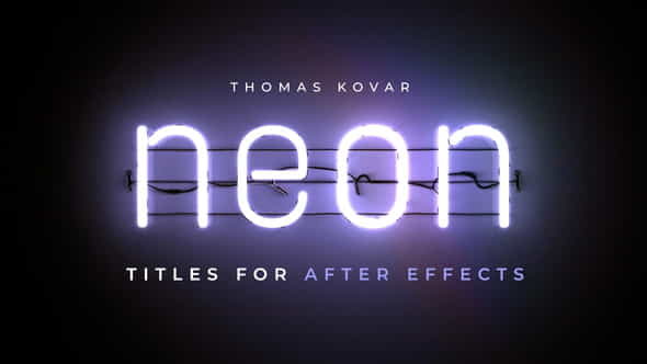 Neon Titles for After Effects - VideoHive 35766258