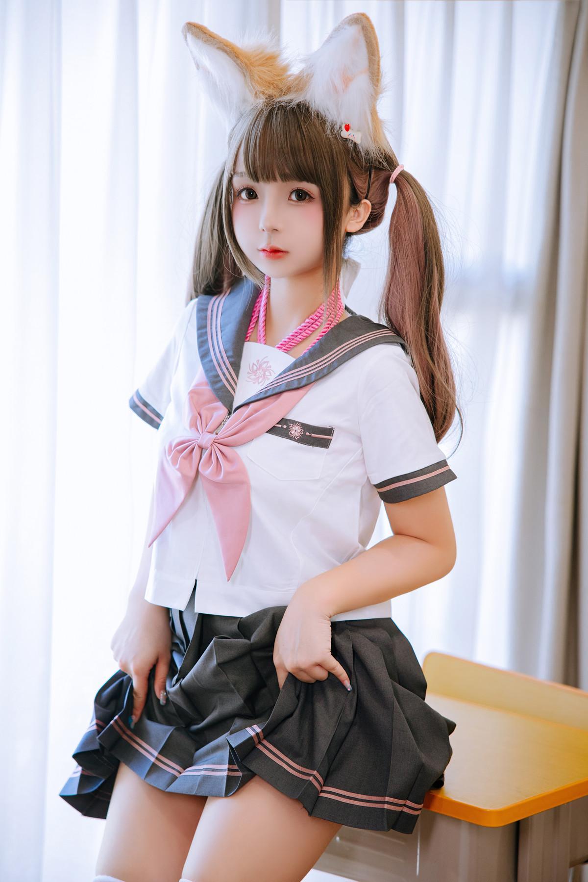 Cosplay Rinaijiao日奈娇 课桌捆绑 Set.01(1)