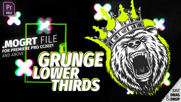 Grunge Lower Thirds - VideoHive 38990670