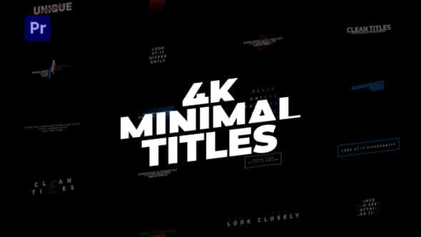 Minimal Titles - VideoHive 32887843