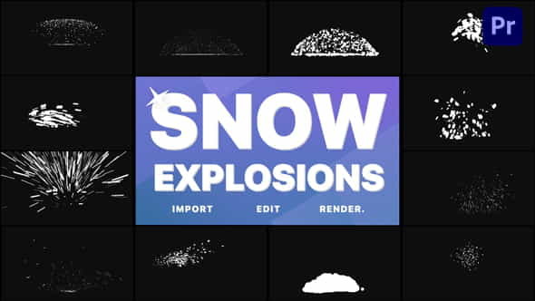 Snow Explosions | Premiere Pro - VideoHive 35119125