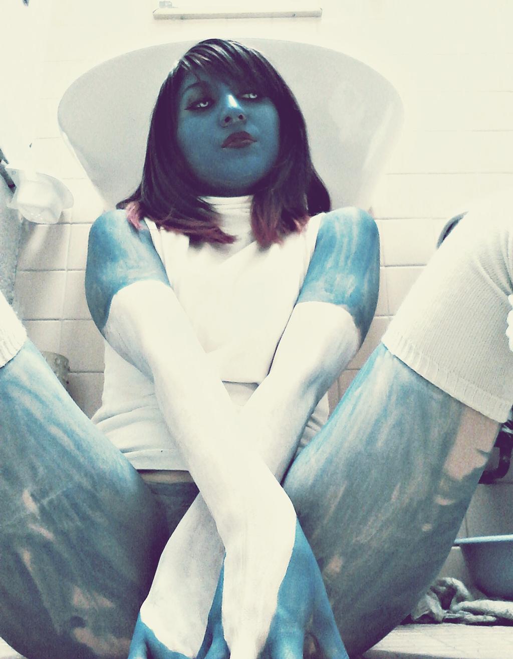 Mystique Cosplay Body Paint