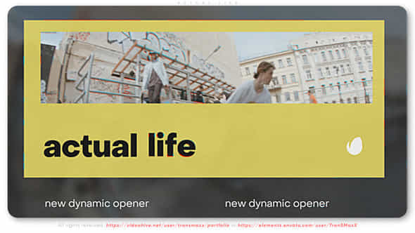 Actual Life - VideoHive 46675015