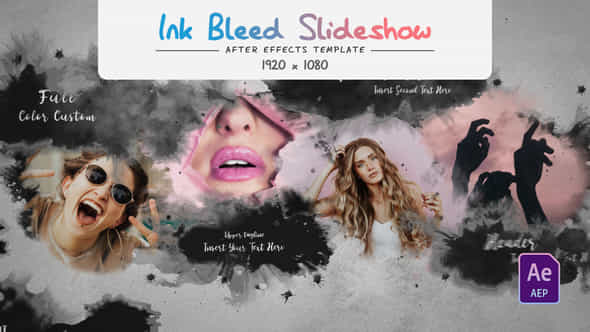 Ink Bleed Slideshow - VideoHive 56830232