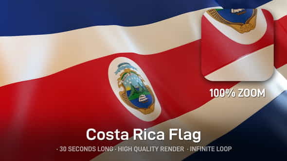 Costa Rica Flag - VideoHive 24627182