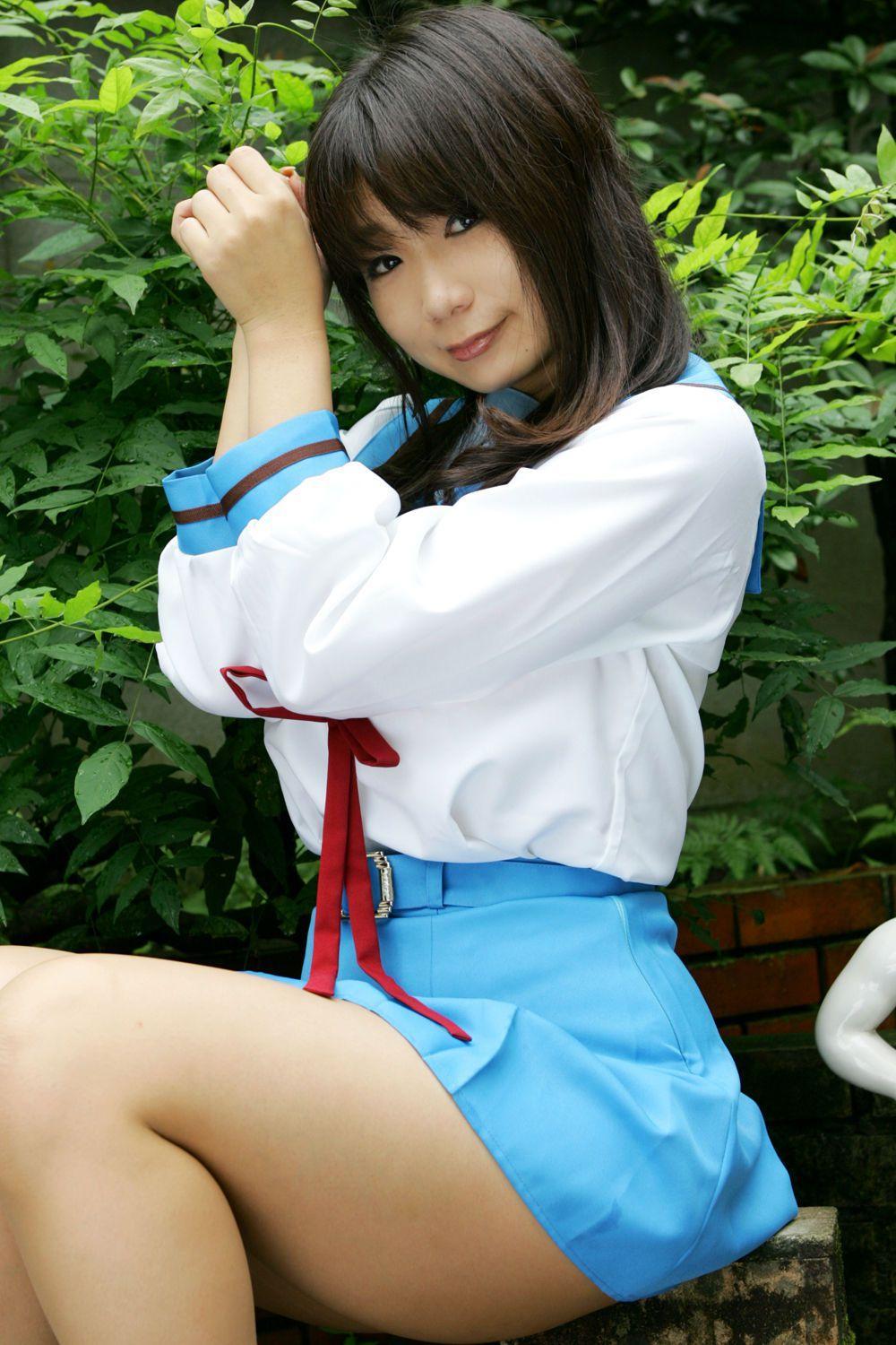 チョコボール向囲 《Suzumiya Haruhi no Yuuutsu》Suzumiya Haruhi+Asahina Mikuru 写真集(48)