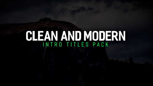 Modern Intro Titles Pack - VideoHive 17230467