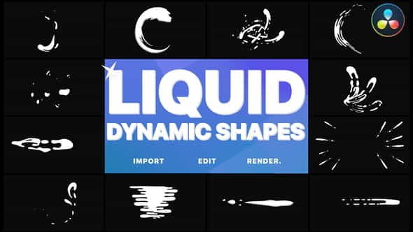 Dynamic Liquid Shapes | DaVinci - VideoHive 34053205