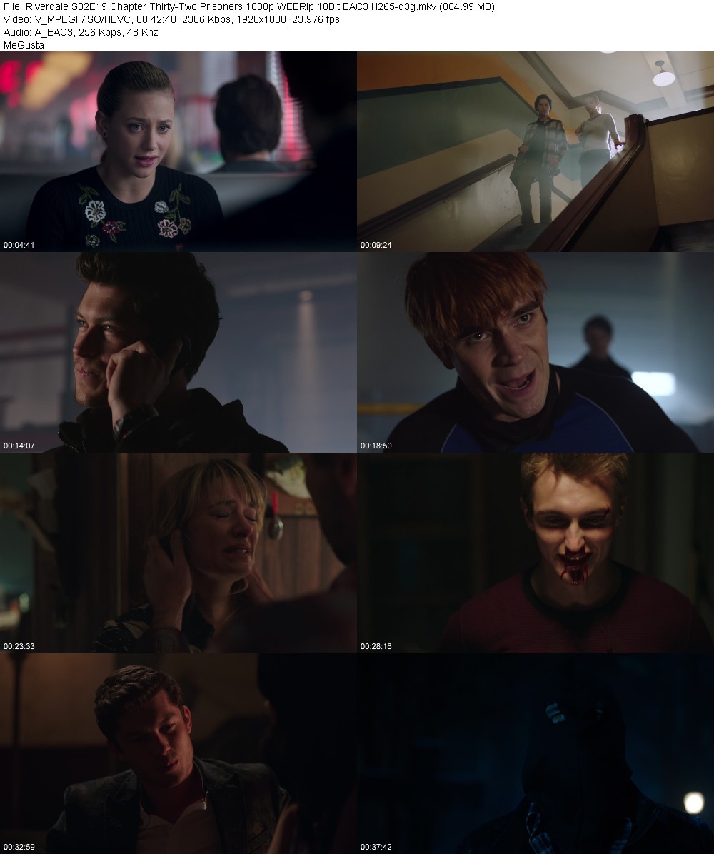 Riverdale S02E19 Chapter Thirty-Two Prisoners 1080p WEBRip 10Bit EAC3 H265-d3g