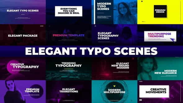 Elegant Typo Scenes - VideoHive 32015101