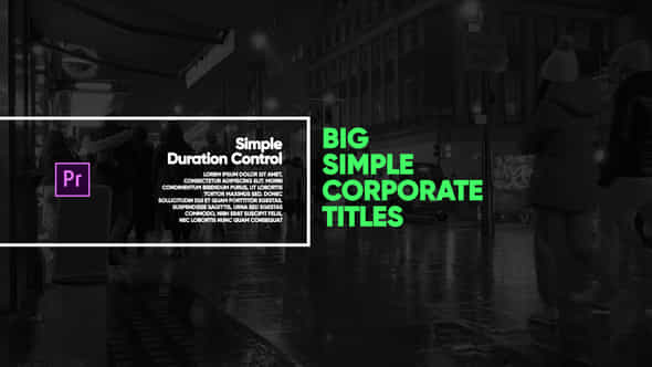 Big Simple Text Titles I Premiere Pro - VideoHive 48668838