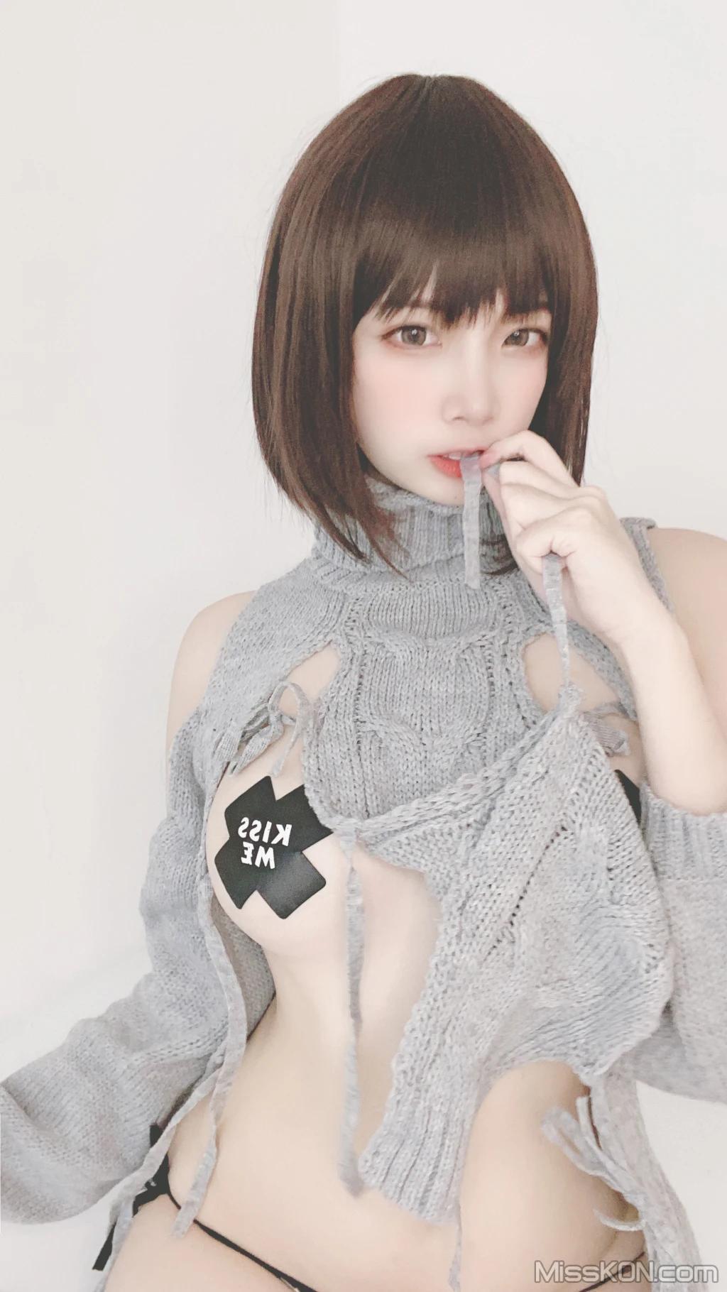 Coser@二佐Nisa: 私房洞洞毛衣 (66 photos )(61)