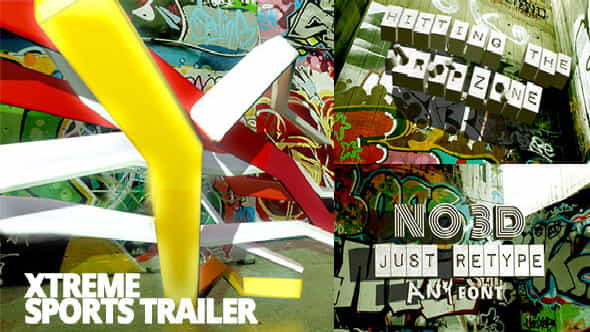 Xtreme Sports Graffiti - VideoHive 8325950
