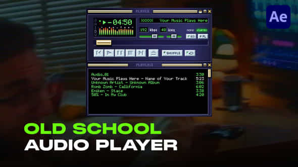 Audio Visualizer Old School Player - VideoHive 56270213