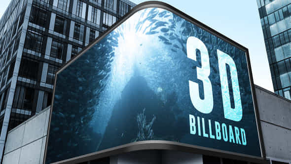 3D Billboard Mockup - VideoHive 53578416