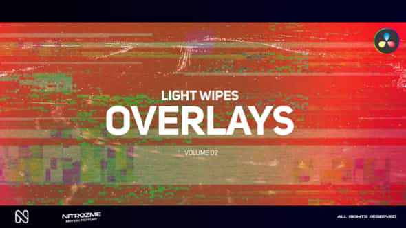 Wipe Light Overlays Vol 02 For Davinci Resolve - VideoHive 49438191