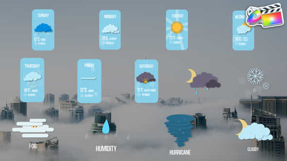 Weather Forecast Titles - VideoHive 48337106