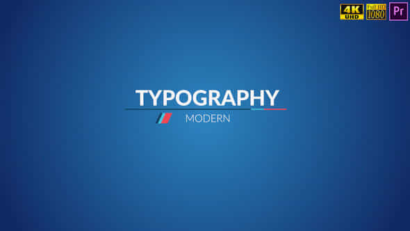Modern Typography Titles - VideoHive 22715207