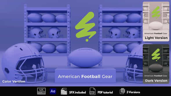 American Football Gear - VideoHive 54284642