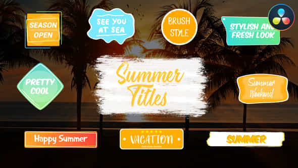 Colorful Summer Titles - VideoHive 37054799