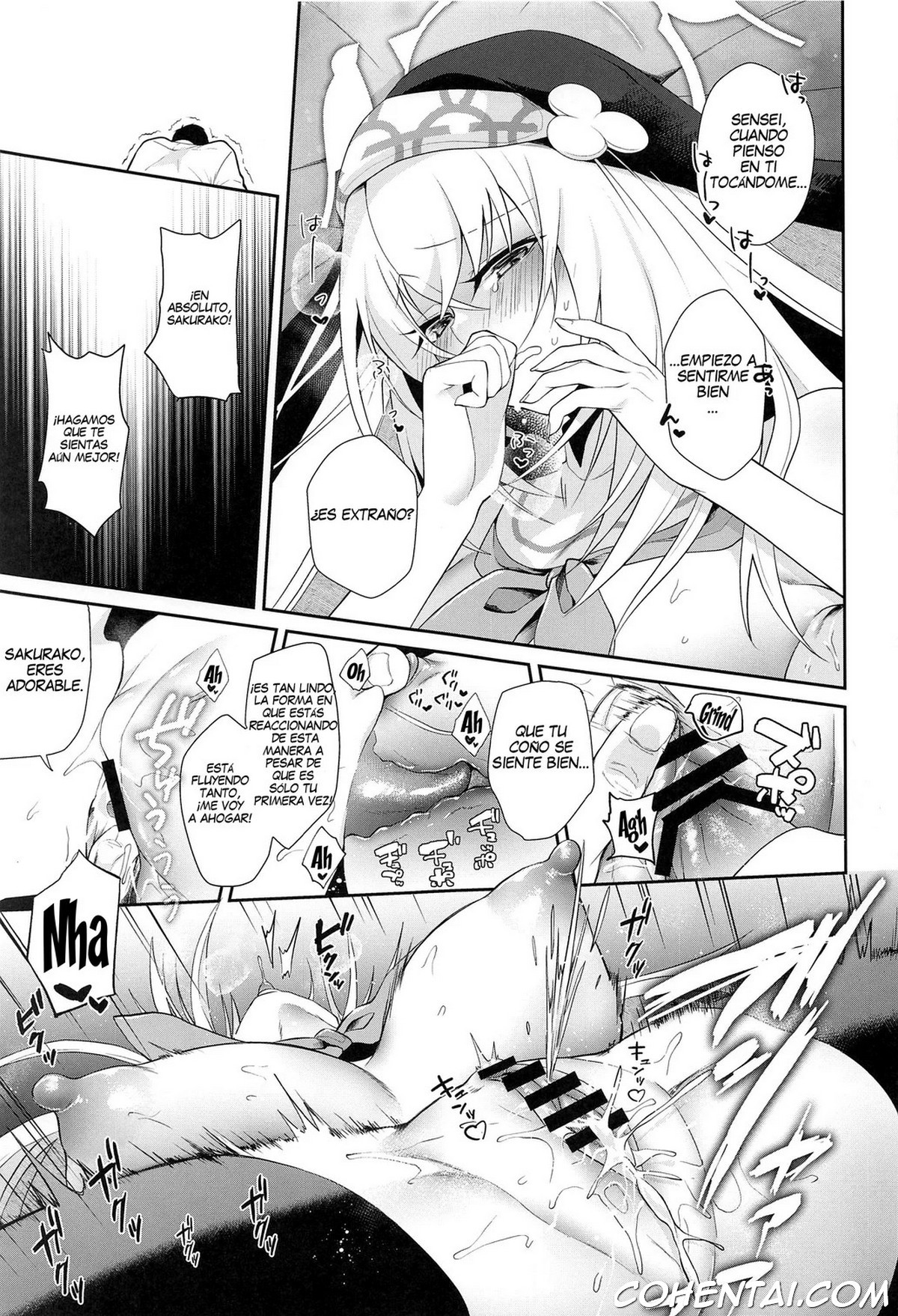 Wappi~ Sakurako-sama wa Chorosugiru (Blue Archive) xxx comics manga porno doujin hentai español sexo 