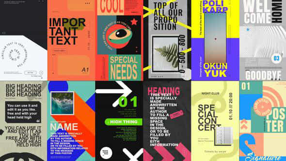 Bold Minimalism Stories Package - VideoHive 50503363
