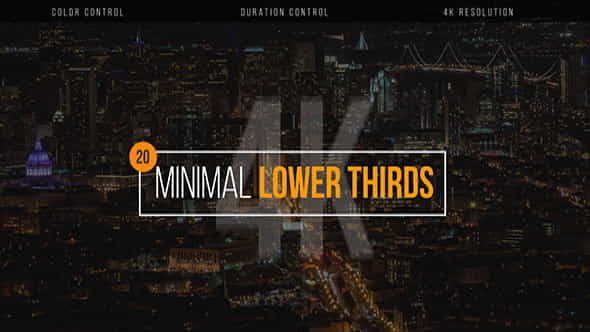 Minimal Lower Thirds - VideoHive 20493315