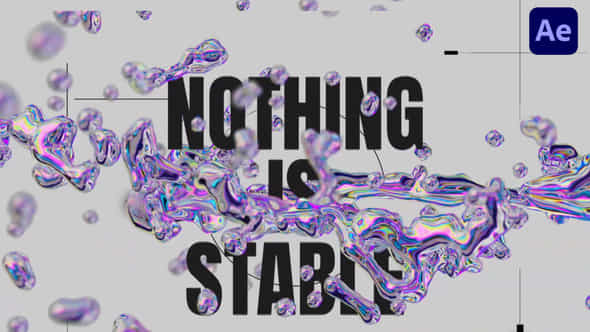 Glitch Holographic Splash Intro - VideoHive 59133242