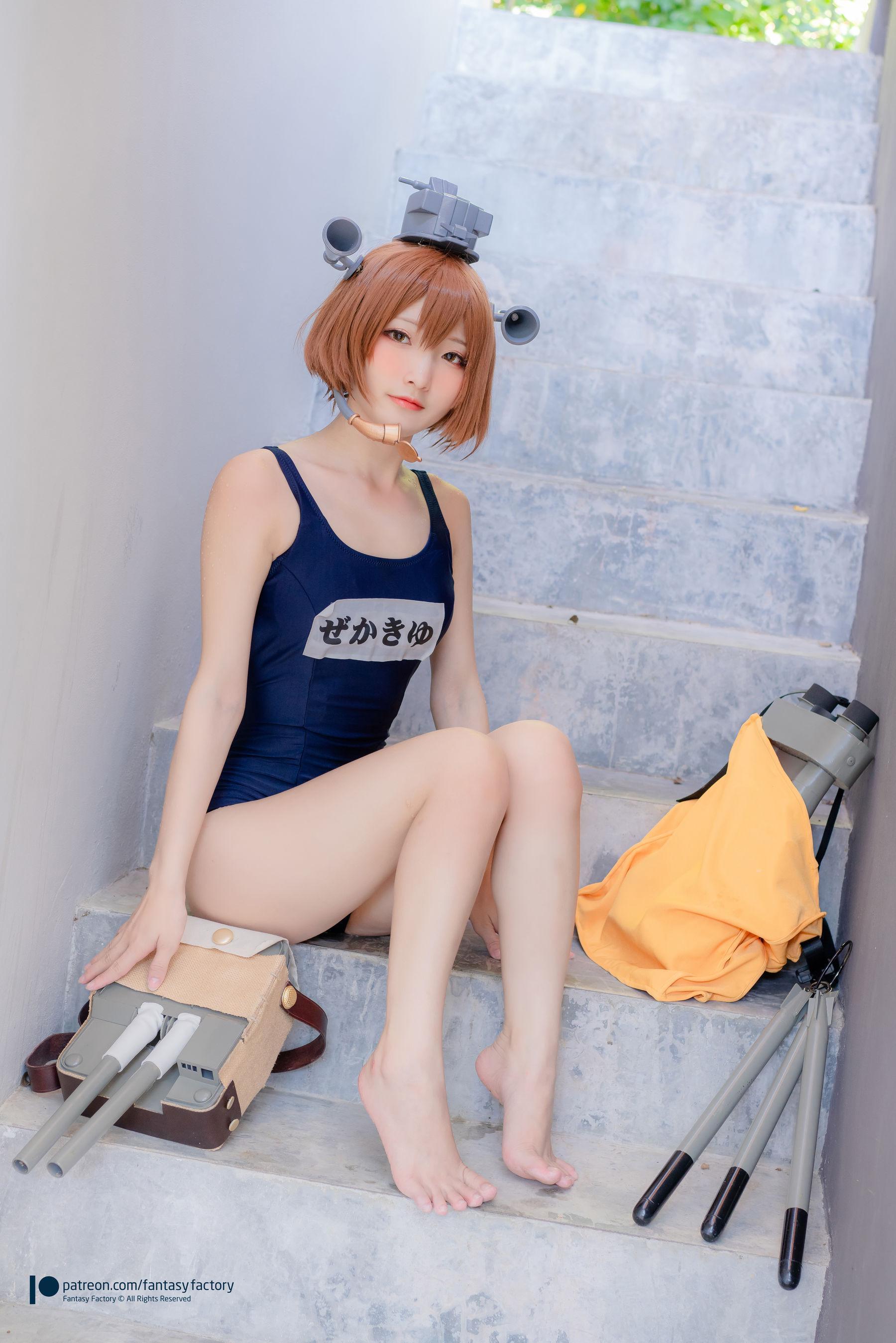 [Cosplay] 小丁 《Fantasy Factory》 – 女仆 JK 死库水(47)