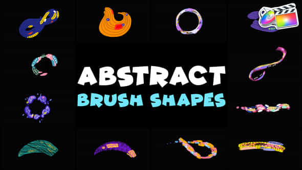 Brush Abstract Colorful Shapes Fcpx - VideoHive 50267449