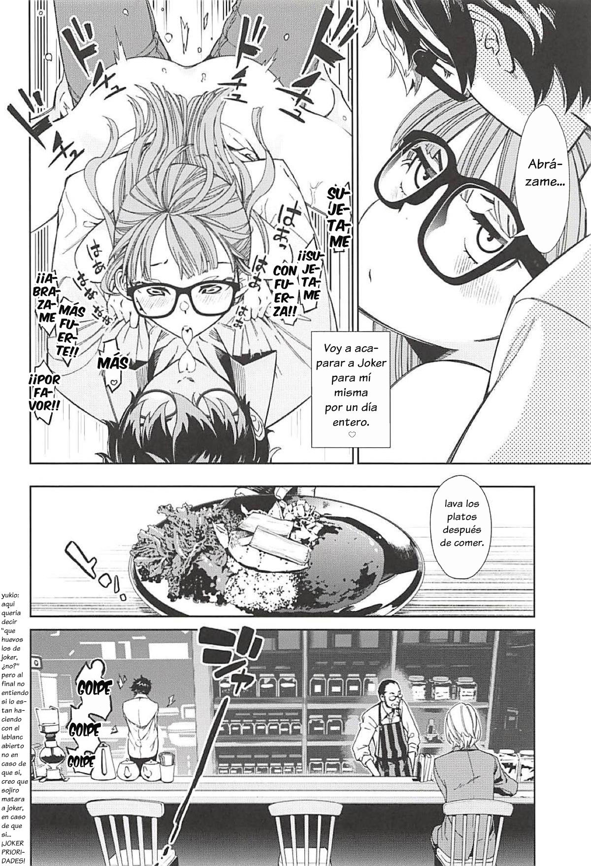 (C94) &#91;Kindergarten (Hobo3)&#93; Futaba to Kareshi no Ecchi na Ichinichi (Persona 5) &#91;Esp&#93; &#91;CrowKara - 2