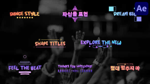 Gradient Shape Titles For After Effects - VideoHive 50726351