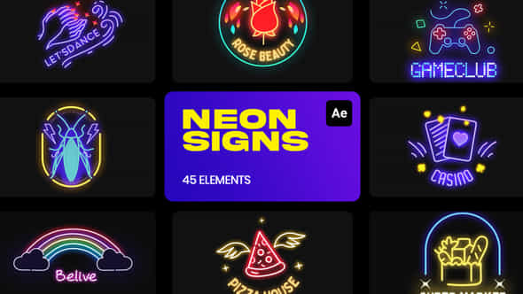 Neon Signs for - VideoHive 36300032
