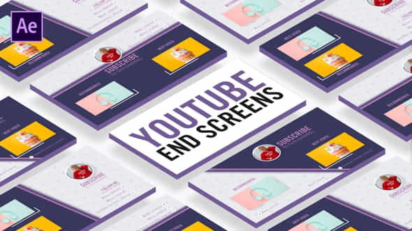 Slice Youtube End Screens - VideoHive 30180371