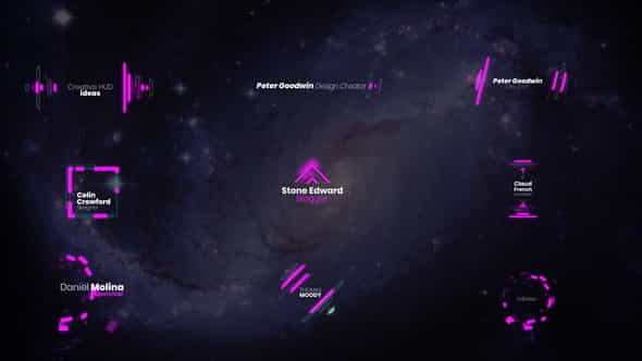 HUD Space X Lower Thirds - VideoHive 36566353