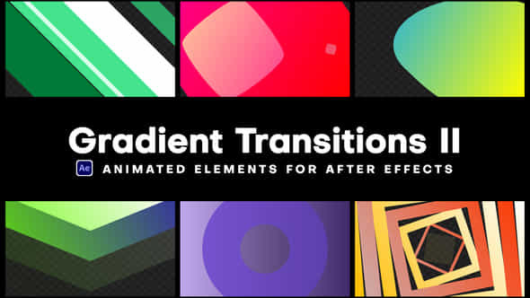 Gradient Transitions II - VideoHive 46303674