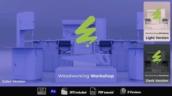 Woodworking Workshop Intro - VideoHive 53997709