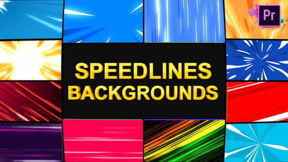Speedlines Backgrounds | Premiere Pro - VideoHive 25927602