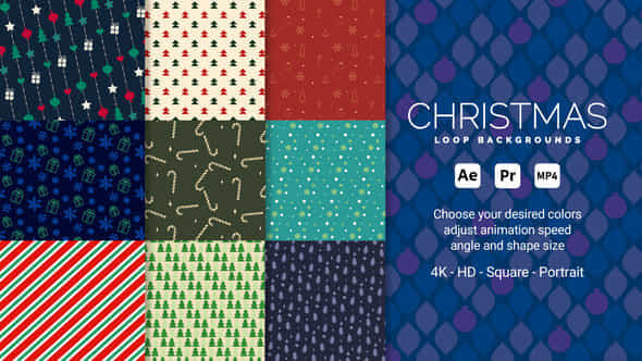 Christmas Loop Backgrounds - VideoHive 49888535