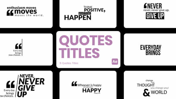 Quotes Titles - VideoHive 44986003