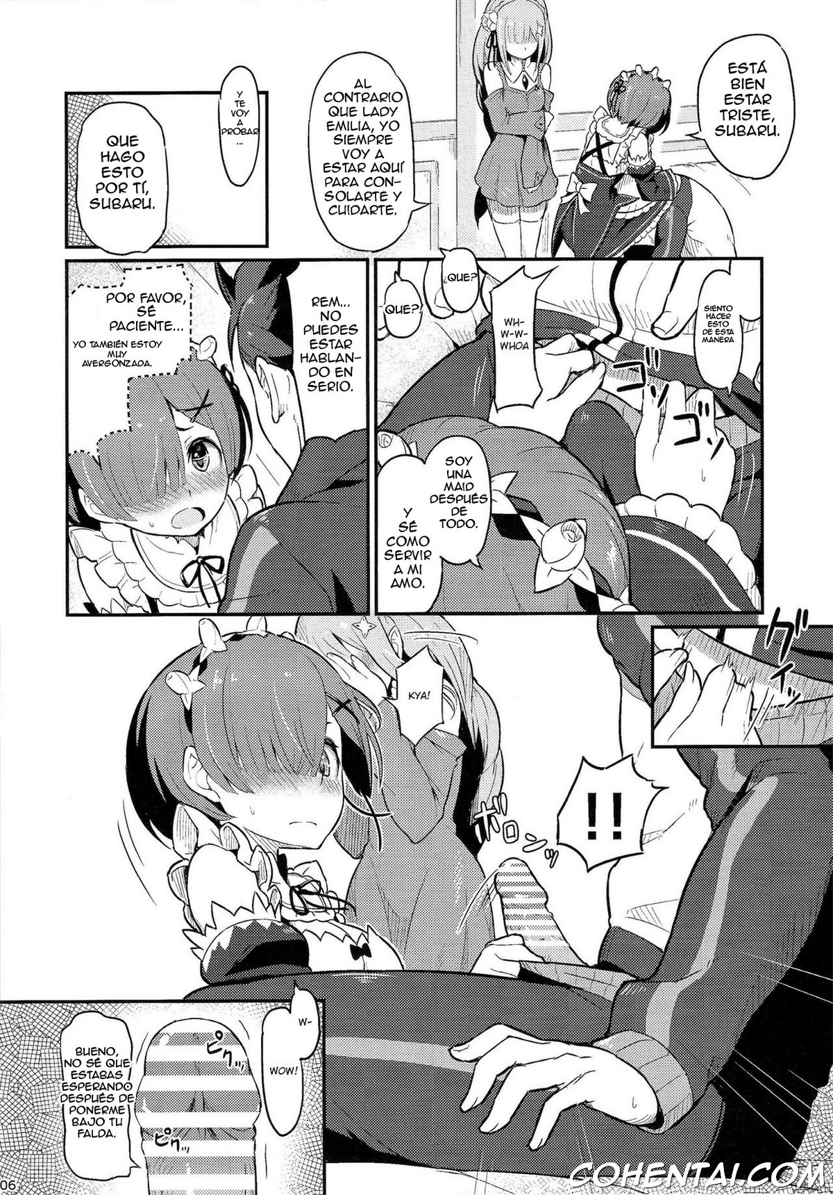 Rem no Emilia Kuttsuke Daisakusen (Re:Zero kara Hajimeru Isekai Seikatsu) xxx comics manga porno doujin hentai español sexo 