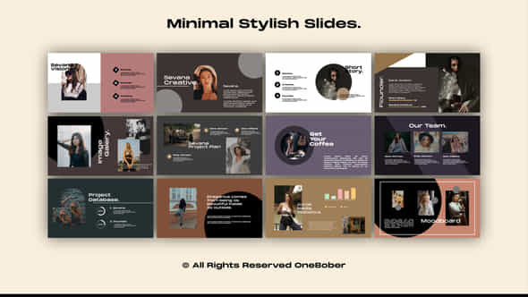 Minimal Stylish Slides - VideoHive 44960266