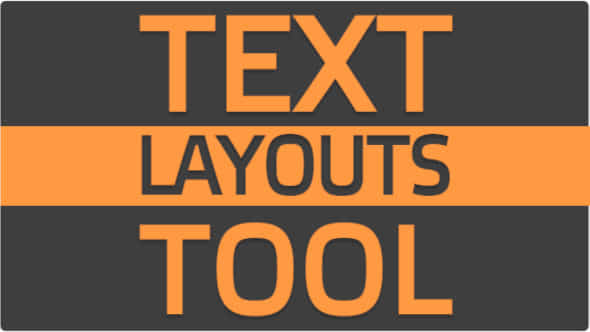 Text Layouts Tool - VideoHive 11269001