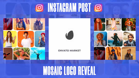 Mosaic Logo Reveal - VideoHive 39150308