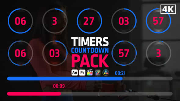 Timers Countdown Pack - VideoHive 46053597
