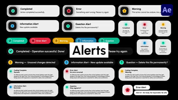 Alerts - VideoHive 58544299