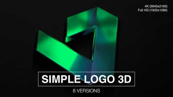 Simple Logo 3D Reveal (8-Pack) - VideoHive 28671439