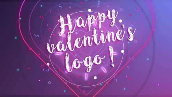 Happy Valentine logo - VideoHive 19392134