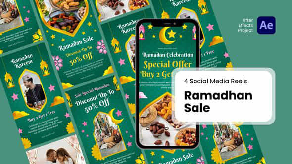 Social Media Reels Ramadhan Sale After Effect Templates - VideoHive 50839493