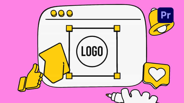 3D Draw Social Logo Reveal - VideoHive 55225678